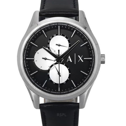 Armani Exchange Multifunktion Læderrem Black Dial Quartz AX1872 Herreur