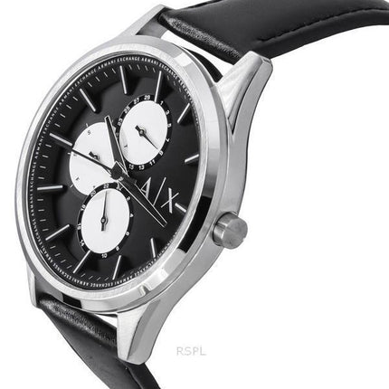 Armani Exchange Multifunktion Læderrem Black Dial Quartz AX1872 Herreur