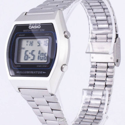 Casio Digital kvarts rustfrit stål Illuminator B640WD-1AVDF B640WD-1AV Herreur