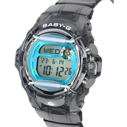 Casio Baby-G digital grå harpiksrem Quartz BG-169U-8B 200M dameur