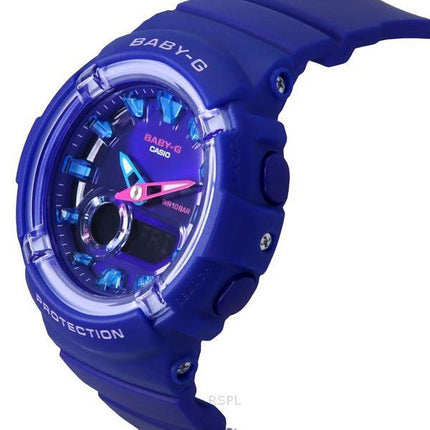 Casio Baby-G Analog Digital Resin Rem Blue Dial Quartz BGA-280DN-2A 100M dameur