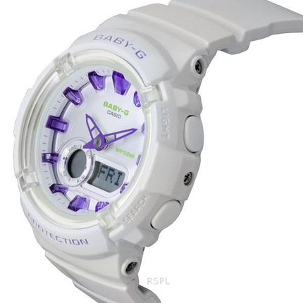 Casio Baby-G Analog Digital Resin Rem Hvid Urskive Quartz BGA-280DN-7A 100M dameur