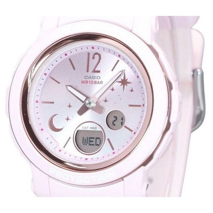 Casio Baby-G Moon And Star Series Analog Digital Resin Rem Pink Dial Quartz BGA-290DS-4A 100M dameur