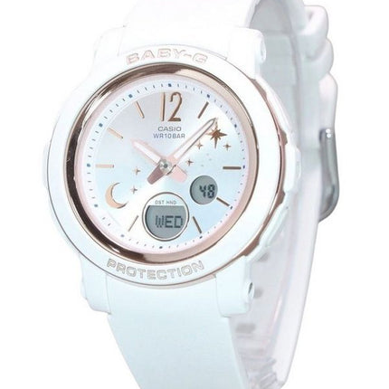 Casio Baby-G Moon And Star Series Analog Digital White Dial Quartz BGA-290DS-7A 100M dameur