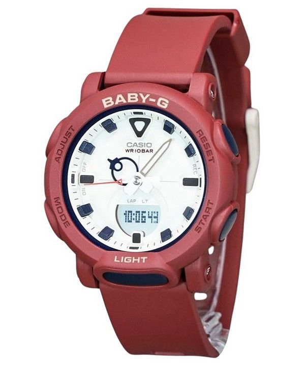 Casio Baby-G analog digital biobaseret harpiksrem hvid urskive Quartz BGA-310RP-4A 100M dameur