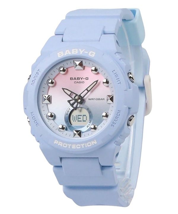 Casio Baby-G Analog Digital Resin Rem Multicolor Urskive Quartz BGA-320-2A1 100M dameur