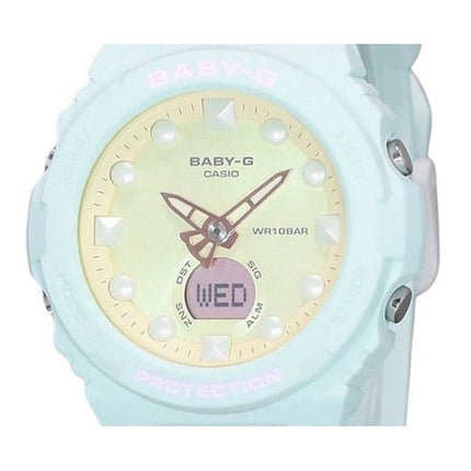 Casio Baby-G futuristisk holografisk analog digital gul skive Quartz BGA-320FH-3A 100M dameur