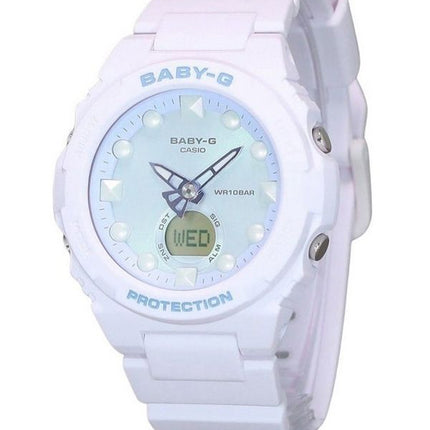 Casio Baby-G futuristisk holografisk analog digital lysegrøn urskive Quartz BGA-320FH-4A 100M dameur