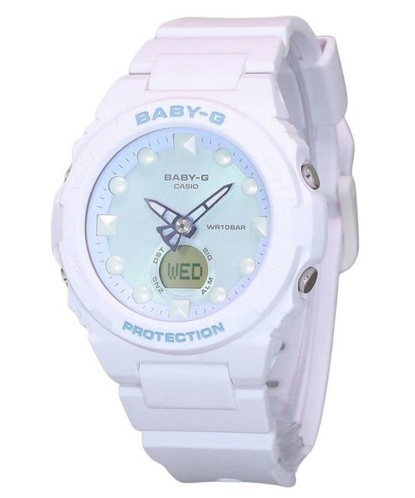 Casio Baby-G futuristisk holografisk analog digital lysegrøn urskive Quartz BGA-320FH-4A 100M dameur