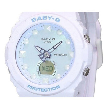 Casio Baby-G futuristisk holografisk analog digital lysegrøn urskive Quartz BGA-320FH-4A 100M dameur