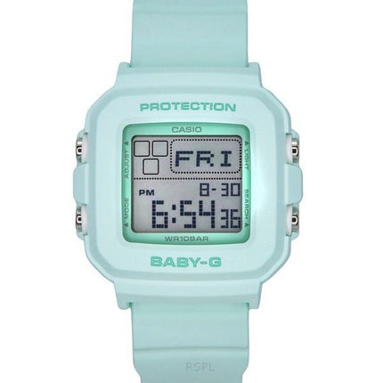 Casio Baby-G digital harpiksrem Mintgrøn skive Quartz BGD-10-3 100M dameur