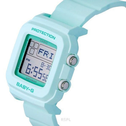 Casio Baby-G digital harpiksrem Mintgrøn skive Quartz BGD-10-3 100M dameur