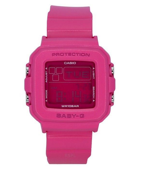 Casio Baby-G Plus Digital 30-års jubilæum Pink Resin Rem Quartz BGD-10K-4 100M dameur med speciel holder