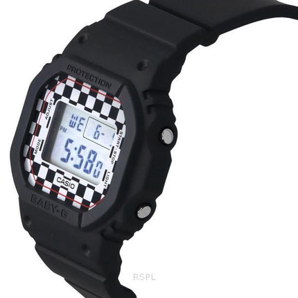 Casio Baby-G Skater Fashion Digital sort harpiksrem Quartz BGD-565GS-1 100M dameur