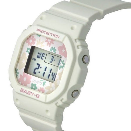 Casio Baby-G Retro Flower Field Digital hvid harpiksrem Quartz BGD-565RP-7 100M dameur