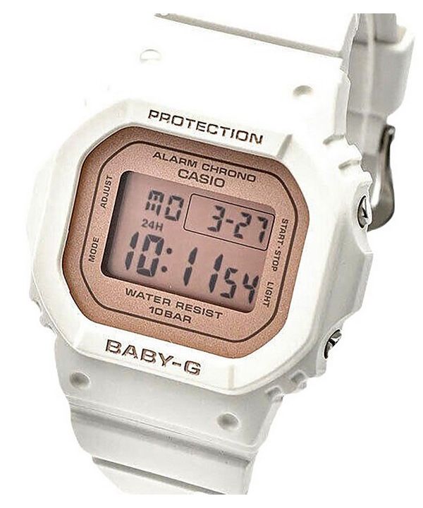 Casio Baby-G digital hvid harpiksrem Quartz BGD-565SC-4 100M dameur