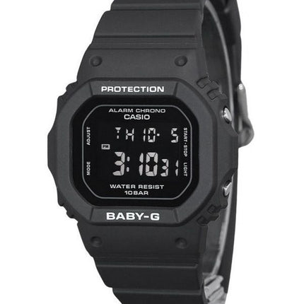 Casio Baby-G digital sort harpiksrem Quartz BGD-565U-1 100M dameur