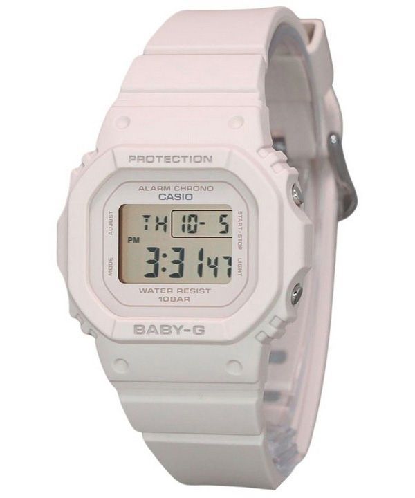 Casio Baby-G Digital Beige Pink Resin Rem Quartz BGD-565U-4 100M dameur