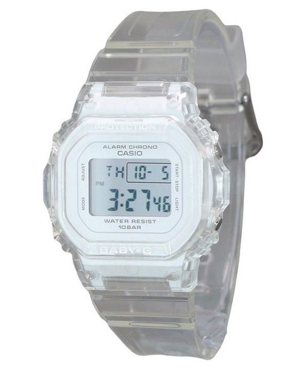 Casio Baby-G Digital Transparent Resin Rem Quartz BGD-565US-7 100M dameur