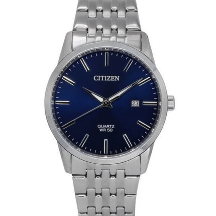 Citizen rustfrit stål armbånd Midnight Blue Dial Quartz BI5000-87L herreur