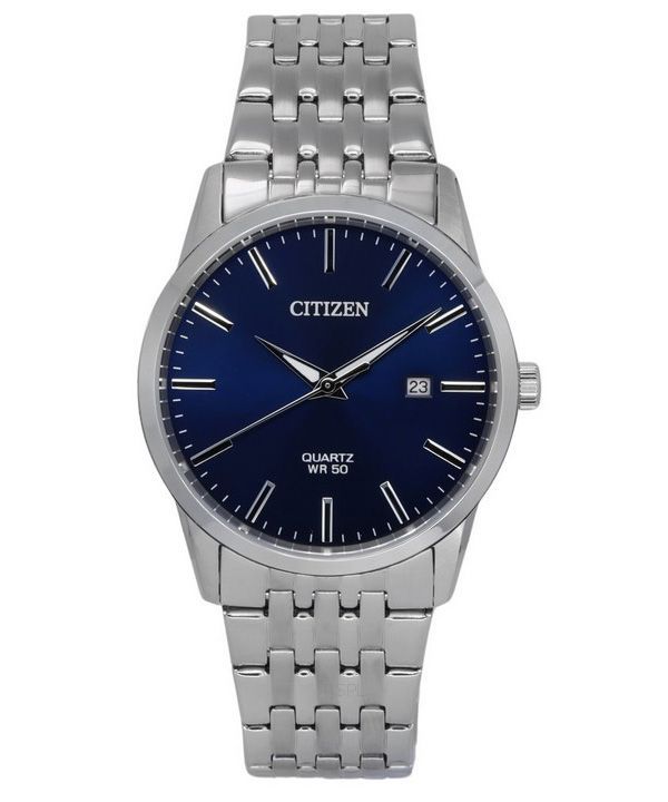 Citizen rustfrit stål armbånd Midnight Blue Dial Quartz BI5000-87L herreur