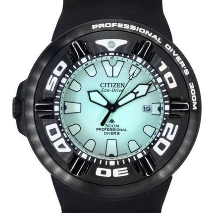 Citizen Promaster PU-rem med grøn skive Eco-Drive Diver's BJ8055-04X 300M herreur