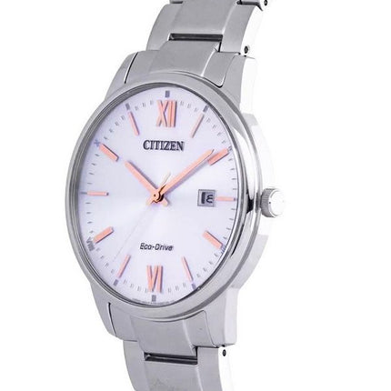 Citizen Eco-Drive rustfrit stål sølvskive BM6978-77A unisex ur