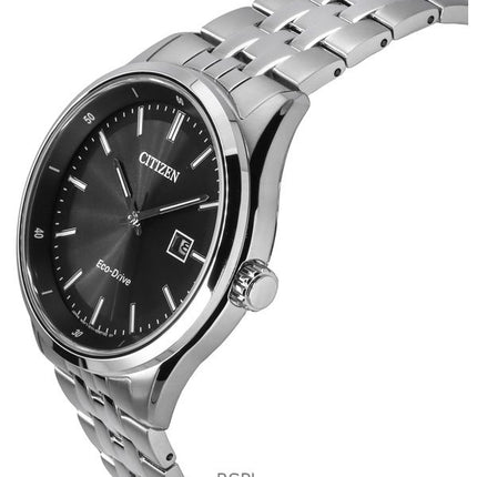 Citizen Eco-Drive rustfrit stål sort skive BM7560-59E 100M herreur