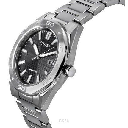 Citizen Eco-Drive rustfrit stål sort skive BM7630-80E 100M herreur