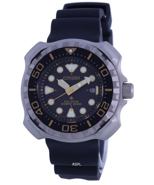 Citizen Promaster Marine Black Dial Eco-Drive Diver&#39,s BN0220-16E 200M herreur