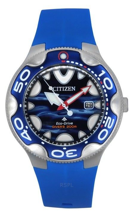 Citizen Promaster PU-rem Blue Dial Eco-Drive Diver's BN0238-02L 200M herreur