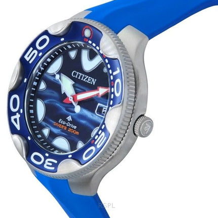 Citizen Promaster PU-rem Blue Dial Eco-Drive Diver's BN0238-02L 200M herreur