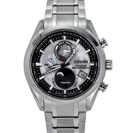 Citizen Eco-Drive Tsuki-yomi Super Titanium radiostyret grå skive BY1010-81H 100M herreur