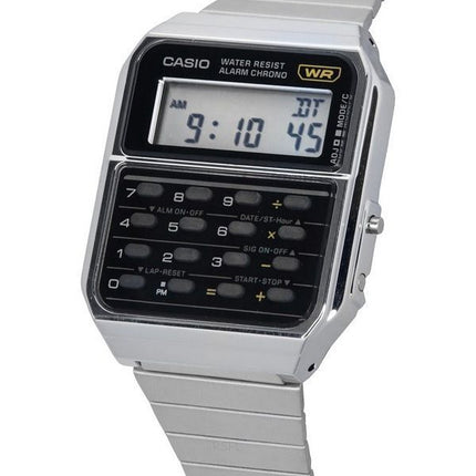 Casio Vintage Digital Lommeregner Rustfrit Stål Kvarts CA-500WE-1A Herreur