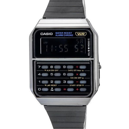 Casio Vintage digital lommeregner rustfrit stål kvarts CA-500WEGG-1B herreur