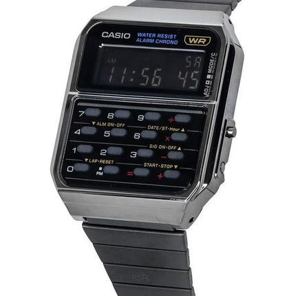 Casio Vintage digital lommeregner rustfrit stål kvarts CA-500WEGG-1B herreur