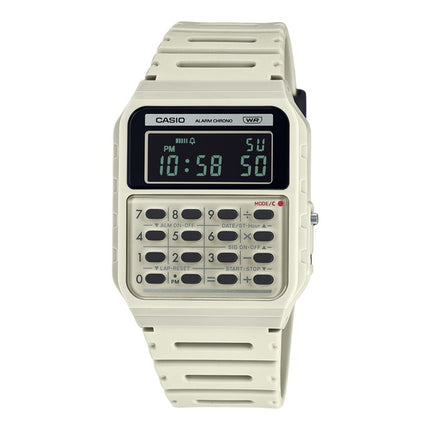 Casio POP Vintage Lommeregner digital grå biobaseret harpiksrem Quartz CA-53WB-8B unisex ur