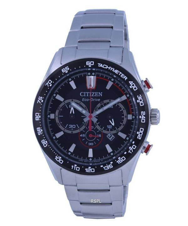 Citizen Aviator Chronograph Black Dial Eco-Drive CA4484-88E 100M herreur