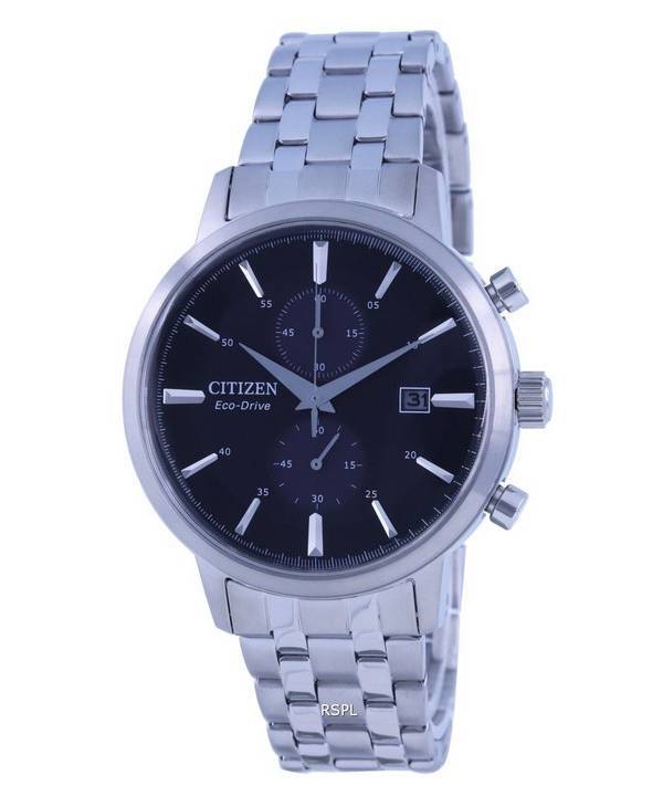 Citizen Classic Chronograph Black Dial Rustfrit stål Eco-Drive CA7060-88E herreur