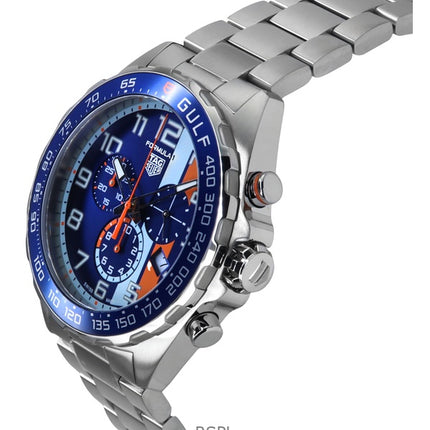 Tag Heuer Formula 1 Chronograph X Gulf Stainless Steel Blue Dial Quartz Diver&#39,s CAZ101AT.BA0842 200M herreur