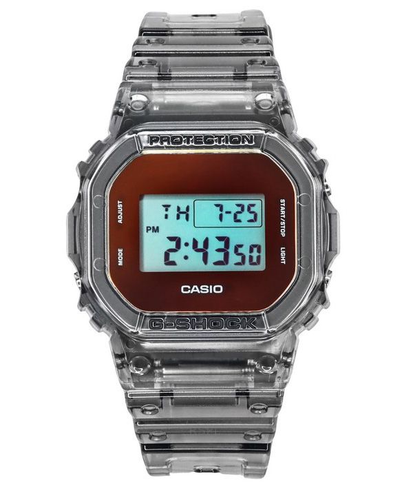 Casio G-Shock Digital Grå Translucent Resin Rem Quartz DW-5600TLS-8 200M herreur