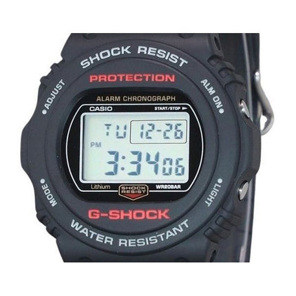 Casio G-Shock Digital Resin Rem Quartz DW-5750UE-1 200M herreur