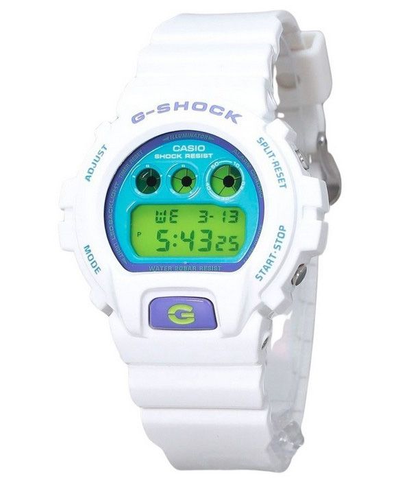 Casio G-Shock Digital Hvid Biobaseret Resin Quartz DW-6900RCS-7 200M herreur