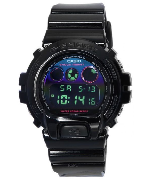 Casio G-Shock Virtual Rainbow Digital Quartz DW-6900RGB-1 DW6900RGB-1 200M herreur