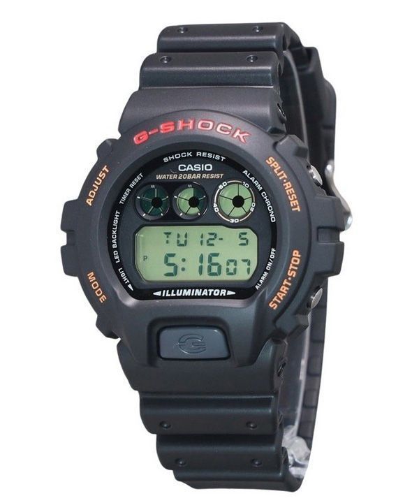 Casio G-Shock Digital Resin Rem Quartz DW-6900UB-9 200M herreur