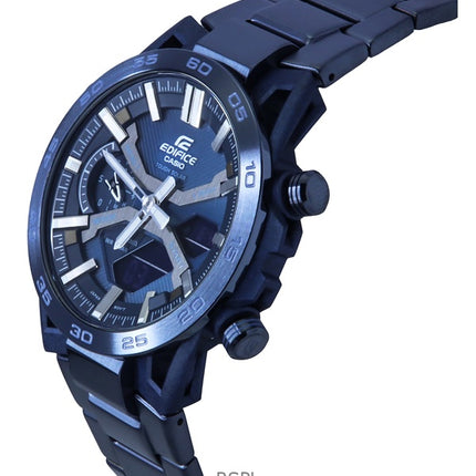 Casio Edifice Analog Digital Cool Blue Edition Smartphone Link Blue Dial Solar ECB-2000CB-2 100M herreur