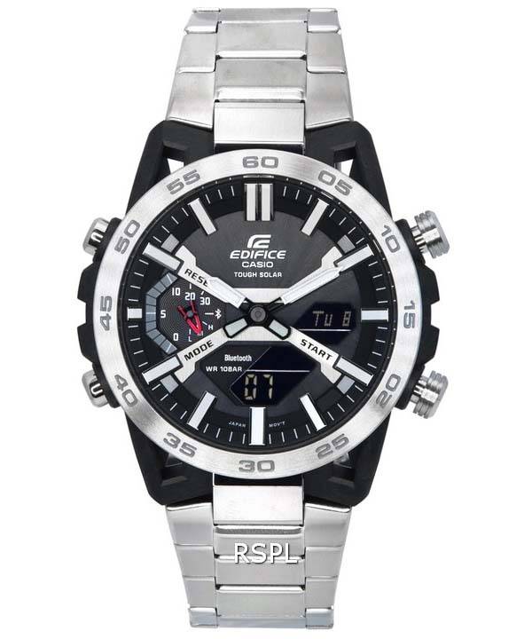 Casio Edifice Sospensione Mobile Link Black Dial Solar ECB-2000D-1A ECB2000D-1 100M herreur