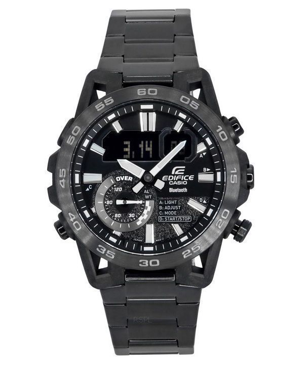 Casio Edifice Sospensione Smartphone Link Bluetooth Analog Digital Black Dial Quartz ECB-40BK-1A 100 herreur