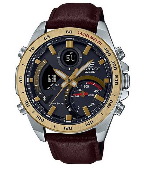 Casio Edifice Smartphone Link Chronograph Analog Digital Tough Solar ECB-900GL-1A ECB900GL-1 100M herreur