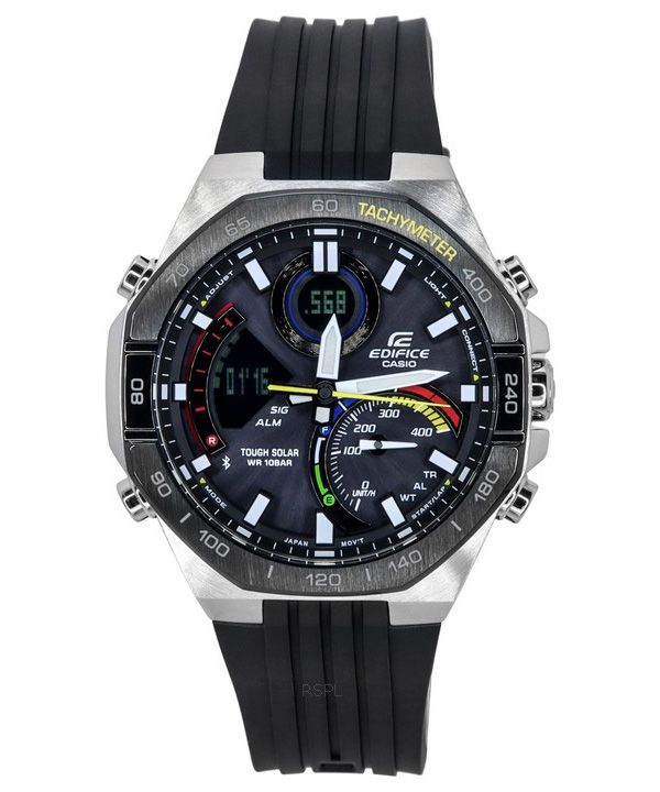 Casio Edifice Analog Digital Mobillink Black Dial Tough Solar ECB-950MP-1A 100M herreur